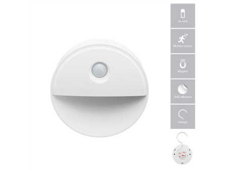 ΦOSME LED ΦΩΤΙΣΤΙΚΟ DAY/NIGHT+ MOTION  SENSOR 0.8W 3000K 80LM ΜΠΑΤΑΡΙΑΣ