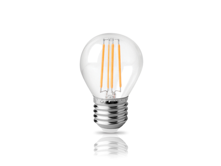 ΛΑΜΠΑ LED FILAMENT G45 ΔΙΑΦΑΝΟ E27 6W 4000k 490lm