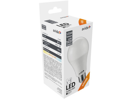 Avide LED Κοινή 15W E27 Λευκό 4000K Value | ATC | 15.001.0327