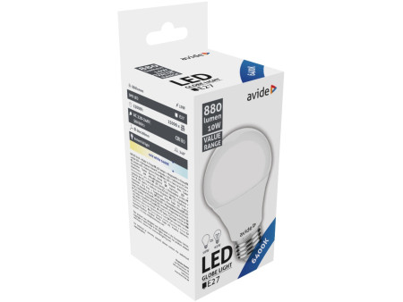 Avide LED Κοινή 10W E27 Ψυχρό 6400K Value | ATC | 15.001.0322