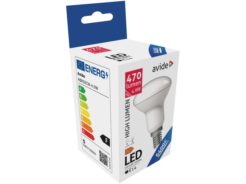 Avide LED R50 4.9W E14 Ψυχρό 6400K | ATC | 15.001.0778