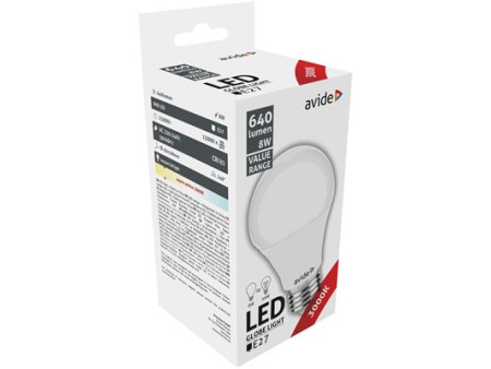 Avide Value LED Globe E27 8W WW 3000K | ATC | 15.001.1688