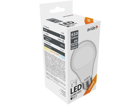 Avide Value LED Globe E27 8W NW 4000K | ATC | 15.001.1687