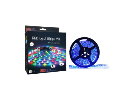 ΚΙΤ 5m ΤΑΙΝΙΑ LED RGB/7.2W/IP20+ΤΡΟΦΟΔΟΤΙΚΟ+ΧΕΙΡΙΣΤΗΡΙΟ | REDPOINT | 27620