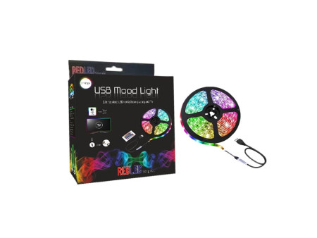 ΚΙΤ 3m ΤΑΙΝΙΑ LED USB TV BACKLIGHT RGB 5V/7.2W/IP20+ΧΕΙΡΙΣΤΗΡΙΟ | REDPOINT | 27655