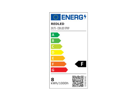 COB LED ΤΑΙΝΙΑ 24V-8W/M-IP20-COOL WHITE | REDPOINT | 29175 | 5M