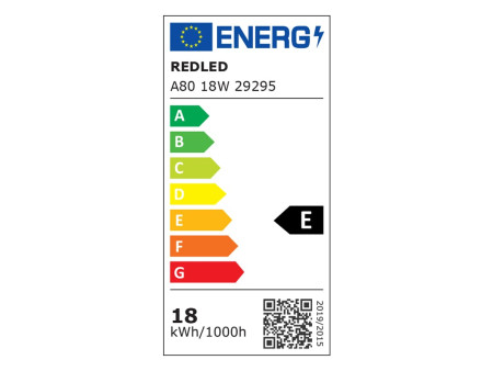 ΛΑΜΠΑ ΚΟΙΝΗ LED A80 18W ΛΕΙΟ Ε27 WARM 2.0 | REDLED | 29295