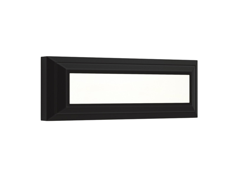 Φωτιστικό επιτοίχιο πλαφονιέρα HER-08 BLACK LED εξωτερικού χώρου