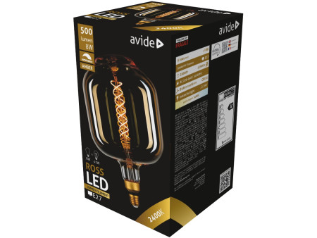 Avide LED Jumbo Ross 8W E27 2400K Ντιμαριζόμενο 180x295mm | ATC | 15.001.0164