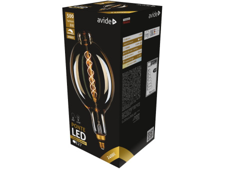 Avide LED Jumbo Ponte 8W E27 2400K Ντιμαριζόμενο 180x385mm | ATC | 15.001.0162