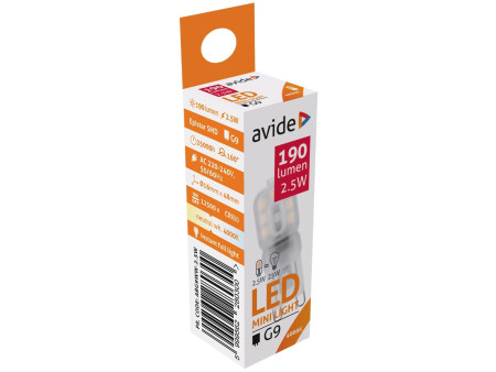 Avide LED G9 2.5W 160° Λευκό 4000K | ATC | 15.001.0148