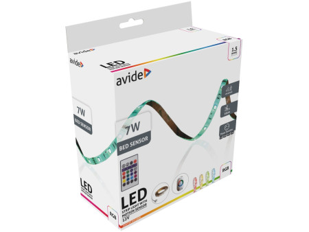 Avide LED Ταινία Blister Αισθητήρας Φωτός Κρεβατιού 12V 1.5m RGB | ATC | 15.001.1960