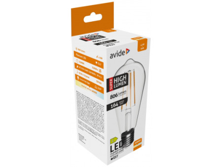 Avide LED Filament ST58 4.9W E27 NW 4000K SHL | ATC | 15.001.2081