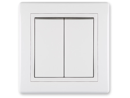 PRESTIGE Alternative switch double, white without interframe