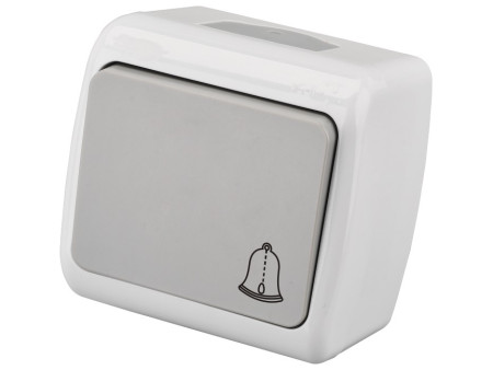 Entac Stephan surface mounted doorbell switch IP54 | ATC | 15.005.0115