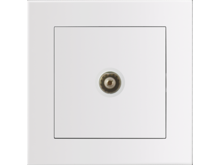 Entac Arnold Recessed wall TV socket End type White | ATC | 15.005.0114