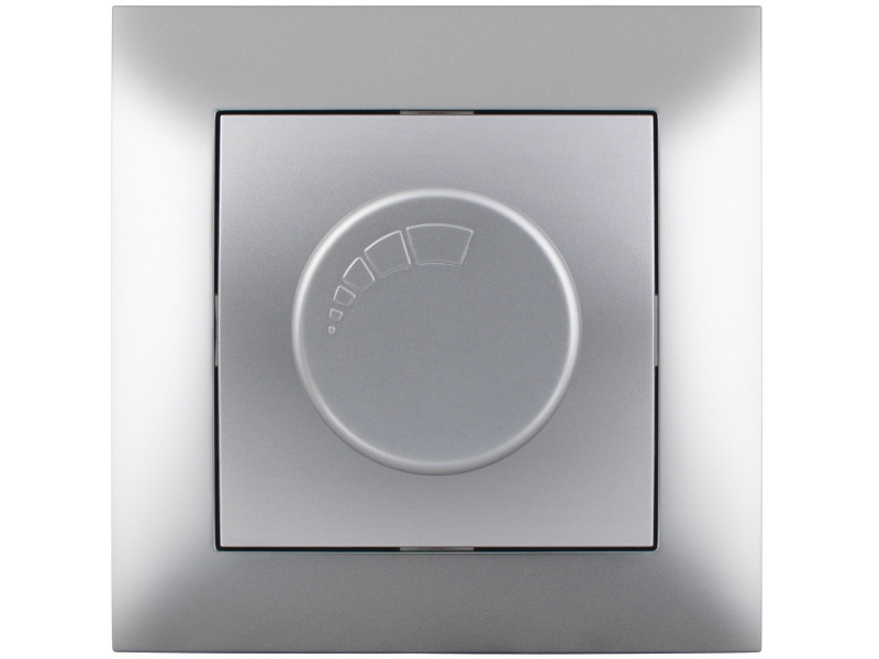 Entac Arnold Recessed wall switch dimmer max.200W Silver | ATC | 15.005.0112