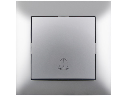 Entac Arnold Recessed doorbell switch Silver