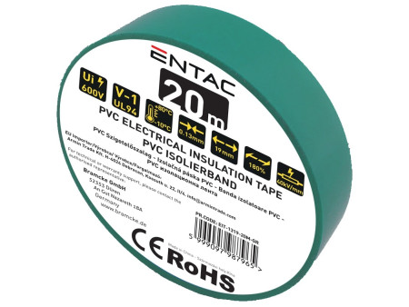 Entac Μονωτική 0.13x19mm Πράσινο 20m