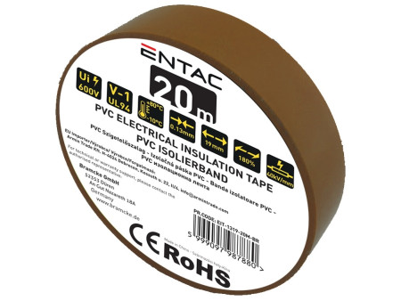 Entac Μονωτική 0.13x19mm Καφέ 20μ