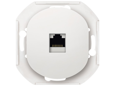 EON E616S.0 Data socket without cover frame 1xRJ45 Cat 6A FTP, white