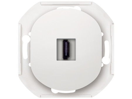 EON E6163.0 HDMI/HDMI socket Keystone without cover frame white | ATC | 15.005.0168