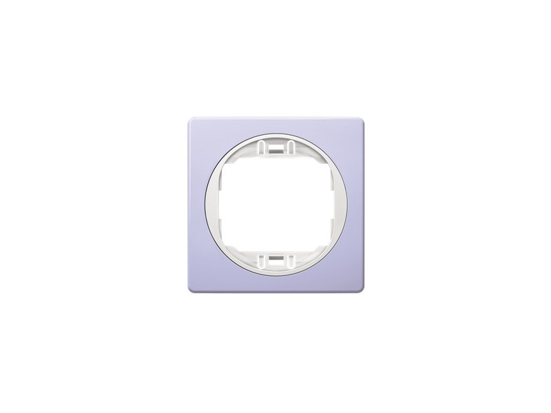 EON E6801.V0 One-gang frame 80x80, lavander with white holder | ATC | 15.005.0161