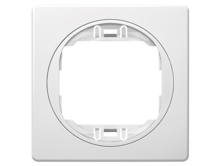 EON E6801.00 One-gang frame 80x80, white with white holder