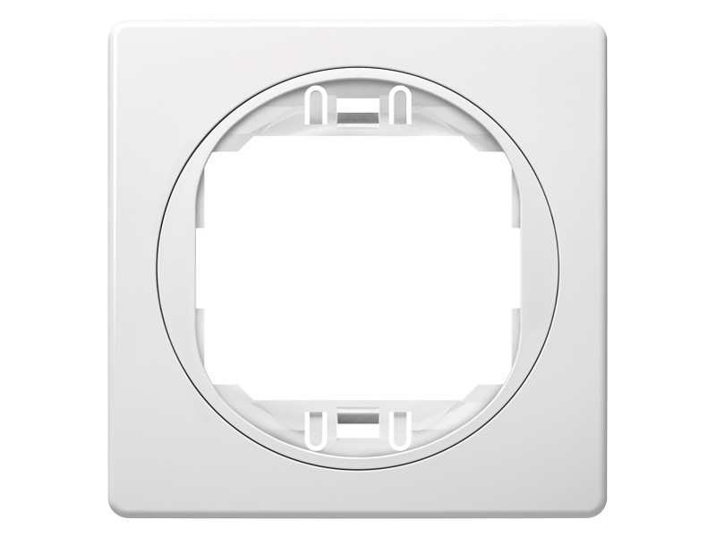 EON E6801.00 One-gang frame 80x80, white with white holder | ATC | 15.005.0150