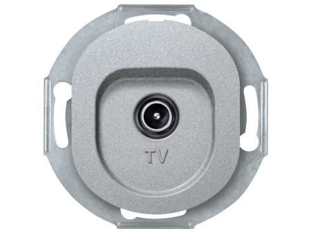 EON E612I.S TV aerial socket without cover frame for individual systems, silver