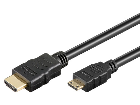 GOOBAY καλώδιο mini HDMI σε HDMI 31933 με Ethernet, 4K/30Hz, 3m, μαύρο