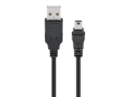 GOOBAY καλώδιο USB σε USB Mini 50767, 480Mbps, 1.8m, μαύρο