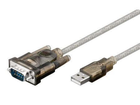 GOOBAY καλώδιο USB σε RS-232 68875, 1 Mbit/s, 1.5m, διάφανο