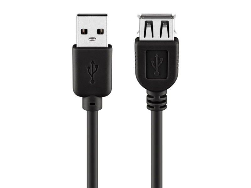 GOOBAY καλώδιο προέκτασης USB 93600, αρσενικό σε θηλυκό, 3m, μαύρο