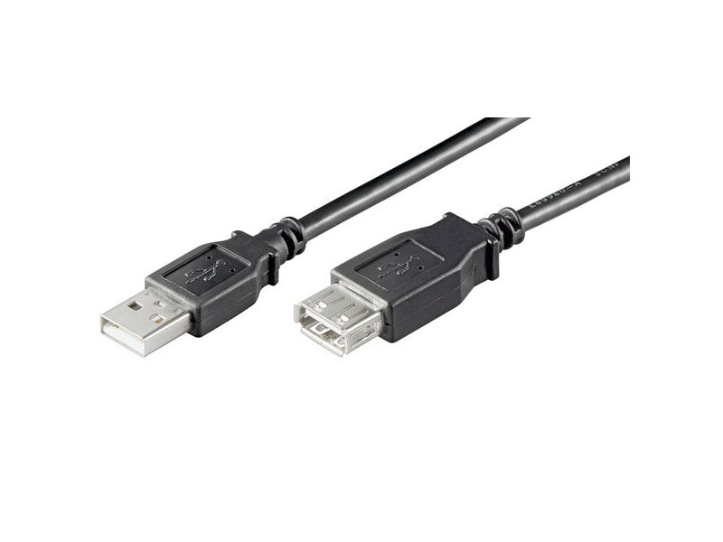 GOOBAY καλώδιο προέκτασης USB 93599, αρσενικό σε θηλυκό, 1.8m, μαύρο