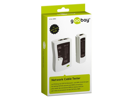 GOOBAY tester δικτύου 68856, CAT 5/6 & ISDN, RJ11, RJ12, & RJ45