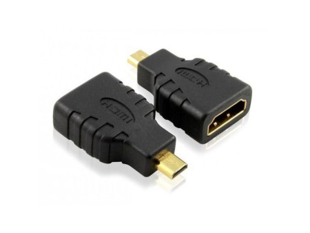 POWERTECH αντάπτορας micro HDMI σε HDMI ADA-H002, μαύρος