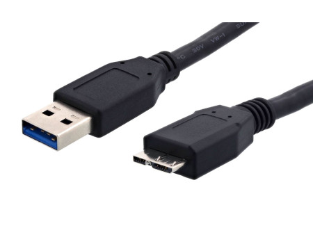 POWERTECH καλώδιο USB σε Micro B USB CAB-U004, 5Gbps, 1.5m, μαύρο