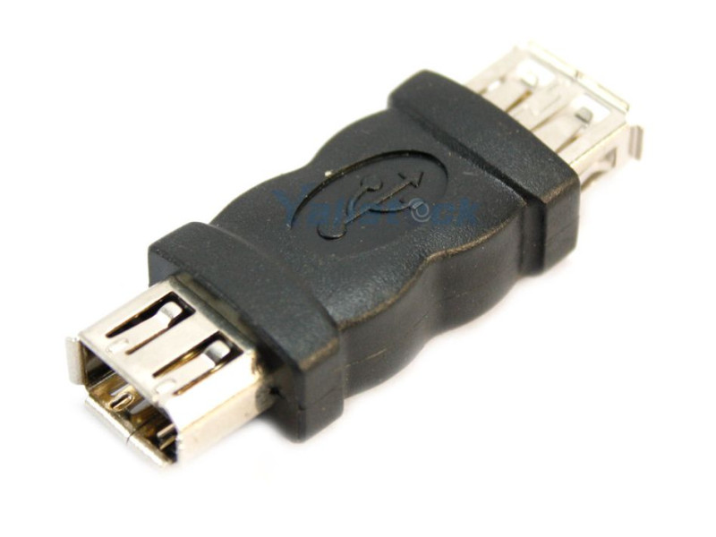 POWERTECH αντάπτορας USB θηλυκό σε θηλυκό CAB-U019, μαύρος