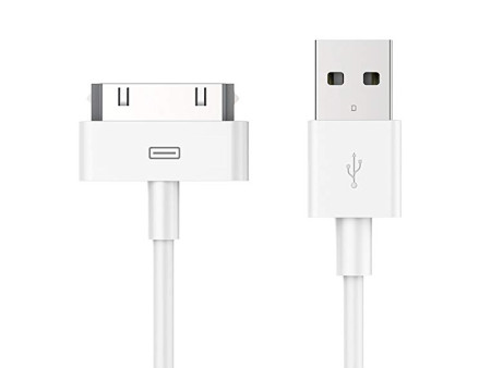 POWERTECH Καλώδιο USB 2.0 σε iPad & iPhone 4/4S CAB-U024, λευκό, 1m