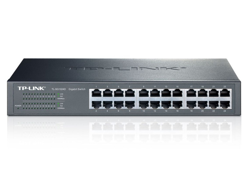 TP-LINK Desktop/Rackmount Switch TL-SG1024D 24 Θυρών, Ver. 9.0