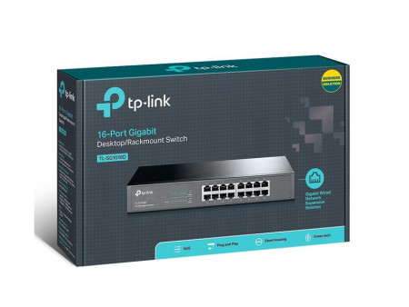 TP-LINK Desktop/Rackmount Switch TL-SG10016D 16 Θυρών, Ver. 8.0