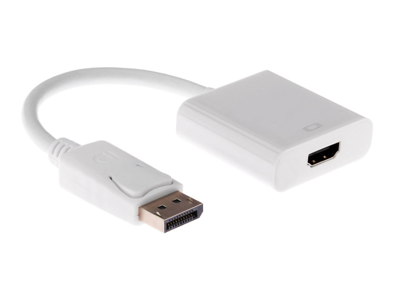 POWERTECH αντάπτορας DisplayPort σε HDMI CAB-DP004, 0.20m, λευκός