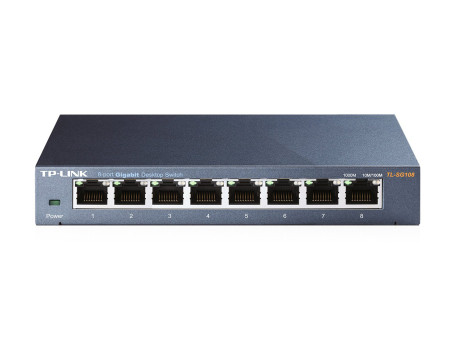 TP-LINK Desktop Switch TL-SG108 8 Θυρών, 10/100/1000Mbps, Ver. 6.0