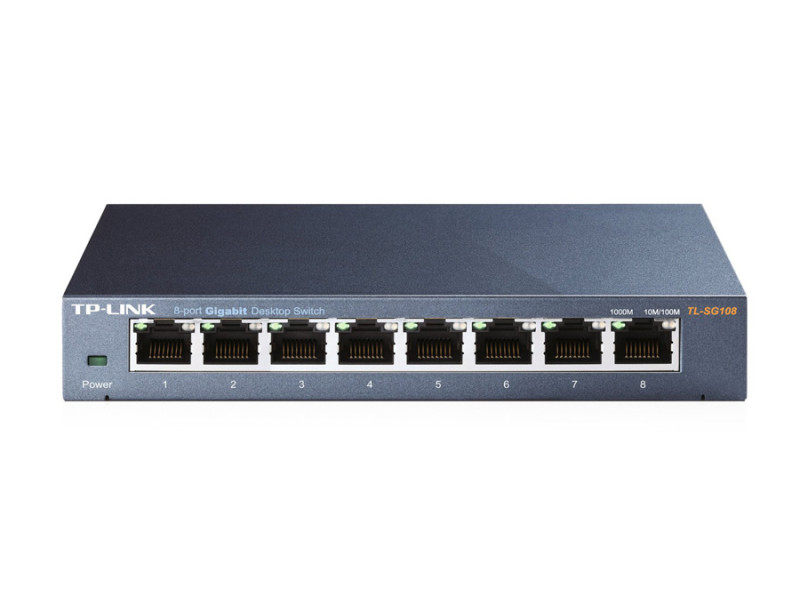 TP-LINK Desktop Switch TL-SG108 8 Θυρών, 10/100/1000Mbps, Ver. 6.0