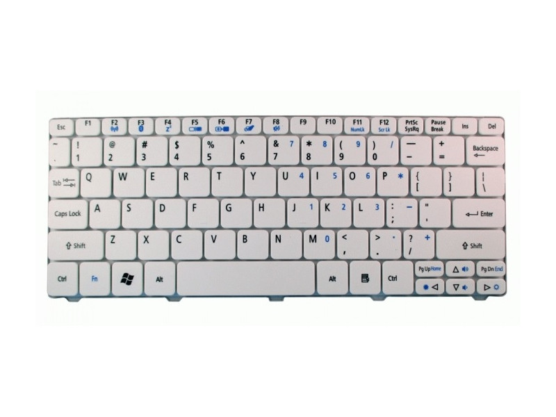 Πληκτρολόγιο για Acer D260/532H/D255/D270/521/533, λευκό