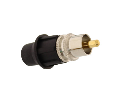 TELECOM RCA male universal connector, με καπάκι, 5τμχ