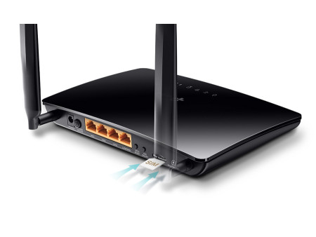 TP-LINK Wireless N Router TL-MR6400, 4G LTE, Wi-Fi 300Mbps, Ver. 4.0