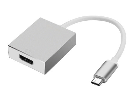 POWERTECH αντάπτορας CAB-UC006 USB 3.1 Type-C σε HDMI, λευκό