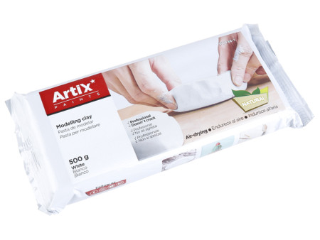 ARTIX PAINTS φυσικός πηλός PY036-1, χωρίς γλουτένη, 500γρ, λευκός